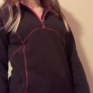 the north face fleece quarter zip